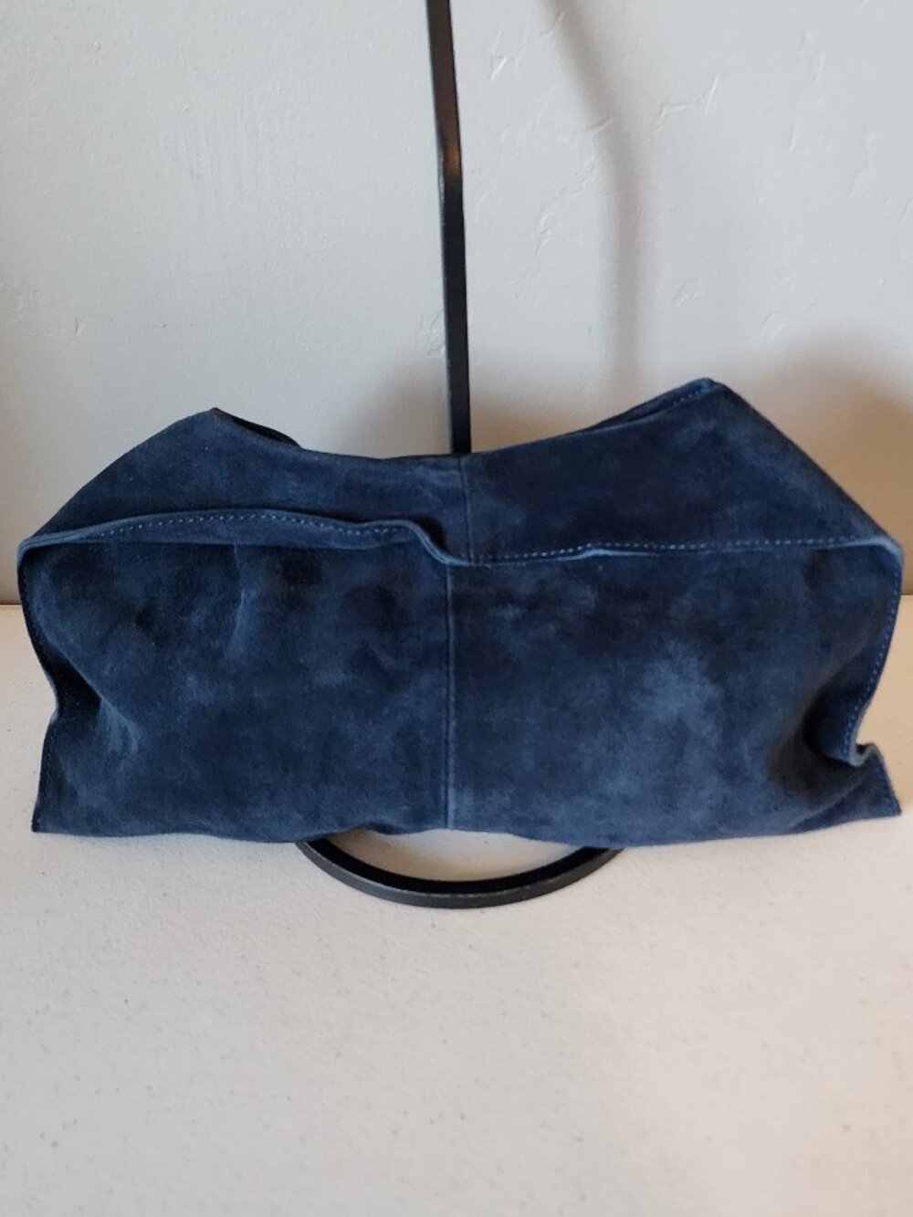 Blue Suede Clutch "EUC"